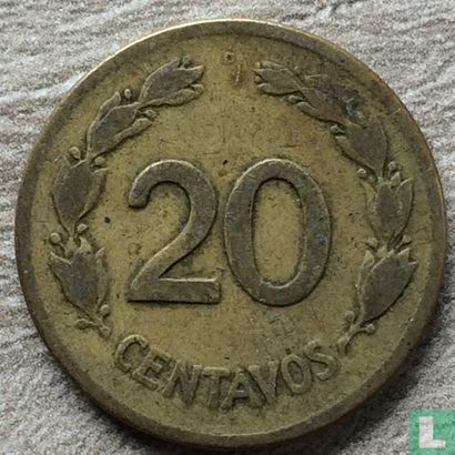 Ecuador 20 centavos 1944 - Image 2