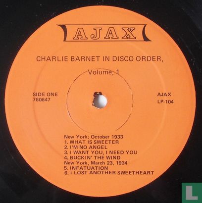 Charlie Barnet in Disco Order 1 - Afbeelding 3