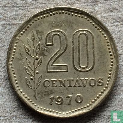 Argentinien 20 Centavo 1970 - Bild 1