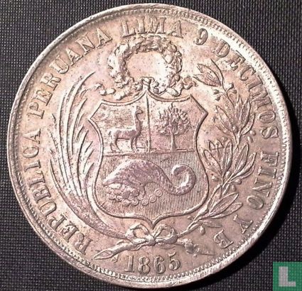 Peru 1 Sol 1865 (YB) - Bild 1