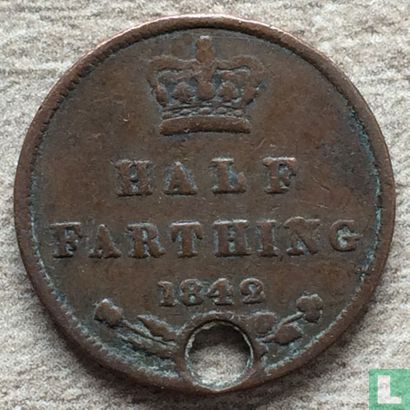 Verenigd Koninkrijk ½ farthing 1842 - Afbeelding 1