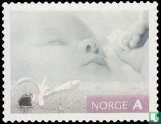 Salutation de timbres-bébé