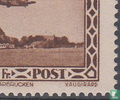 Airmail with overprint "VOLKSABSTIMMUNG 1935" - Image 2