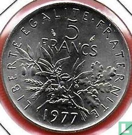 Frankrijk 5 francs 1977 - Afbeelding 1