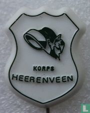 Korps Heerenveen [vert sur blanc]