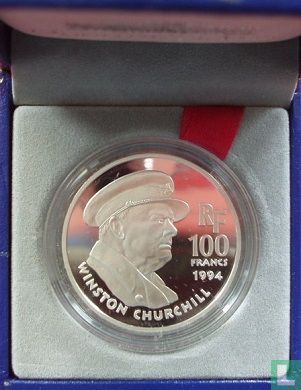 Frankrijk 100 francs 1994 (PROOF) "Winston Churchill" - Afbeelding 3