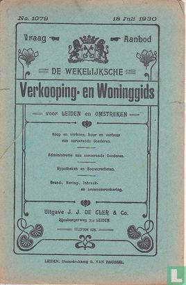 Verkooping-en woninggids voor Leiden en omstreken 1079 - Afbeelding 1