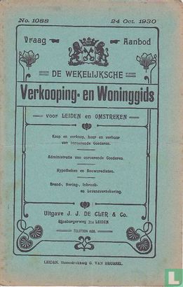 Verkooping-en woninggids voor Leiden en omstreken 1088 - Afbeelding 1