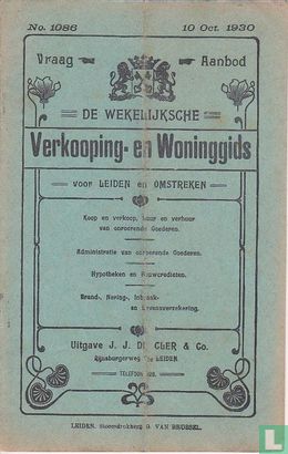 Verkooping-en woninggids voor Leiden en omstreken 1086 - Afbeelding 1