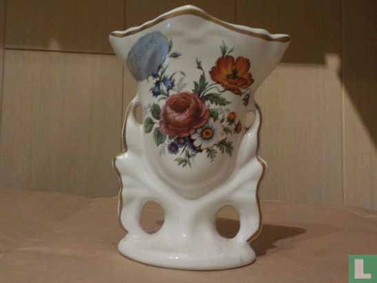 Vaas - Bloemenmotief - Porcelaine de Bruxelles - Image 1