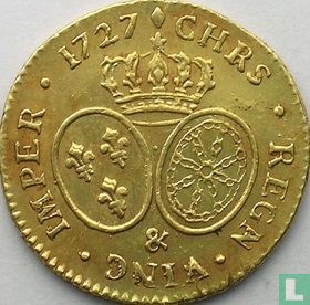 Frankrijk 1 louis d'or 1727 (&) - Afbeelding 1
