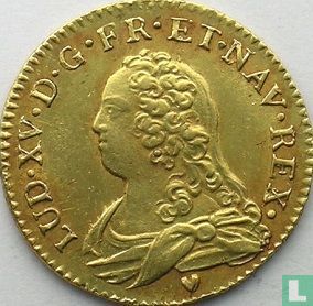 Frankrijk 1 louis d'or 1727 (&) - Afbeelding 2