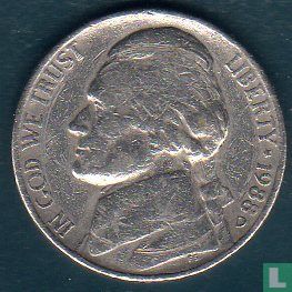 Vereinigte Staaten 5 Cent 1988 (D) - Bild 1