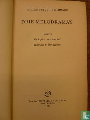 Drie melodrama's - Afbeelding 3