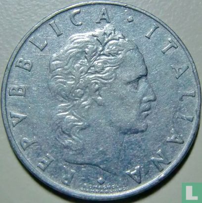 Italien 50 Lire 1957 - Bild 2