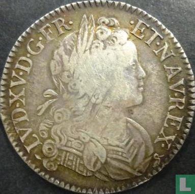 France 1 ecu 1718 (B - with crowned escutcheon) - Image 2