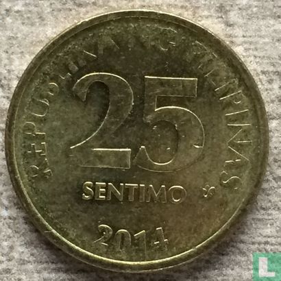 Filipijnen 25 sentimo 2014 - Afbeelding 1