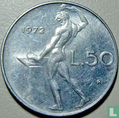 Italy 50 lire 1972 - Image 1