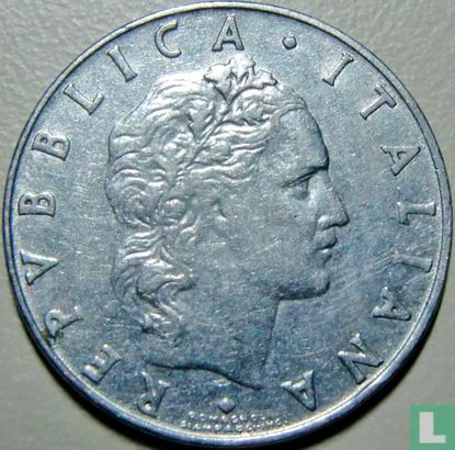 Italien 50 Lire 1962 - Bild 2