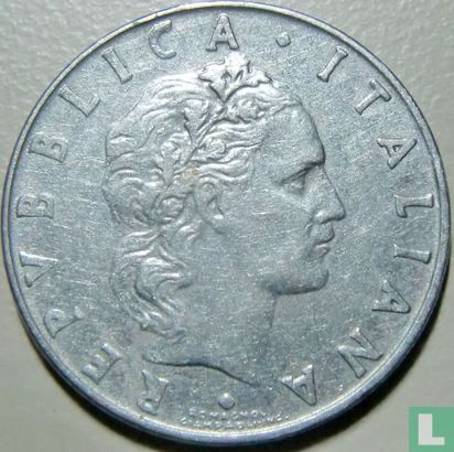 Italien 50 Lire 1958 - Bild 2