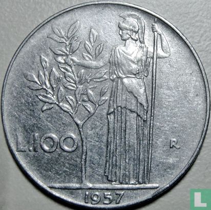 Italy 100 lire 1957 - Image 1