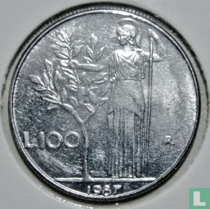 Italien 100 Lire 1987 - Bild 1