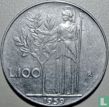Italien 100 Lire 1959 - Bild 1