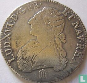 France 1 ecu 1781 (K) - Image 2