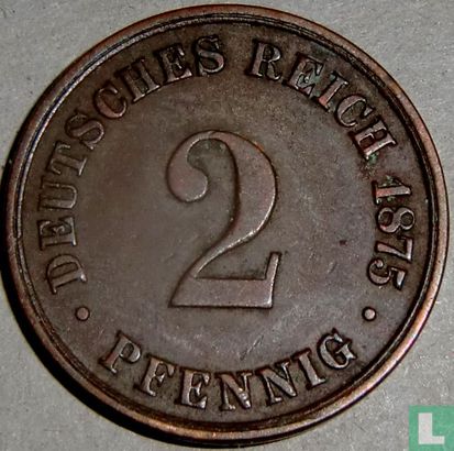 Duitse Rijk 2 pfennig 1875 (B) - Afbeelding 1
