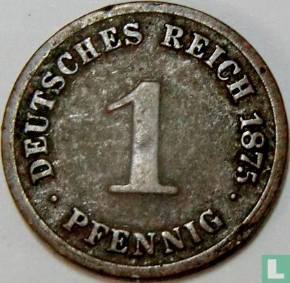 Empire allemand 1 pfennig 1875 (C) - Image 1