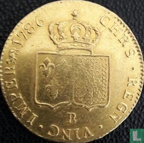 Frankrijk 2 louis d'or 1786 (B) - Afbeelding 1