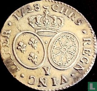 Frankrijk 1 louis d'or 1728 (Y) - Afbeelding 1