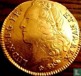 Frankrijk 2 louis d'or 1754 (AA) - Afbeelding 2