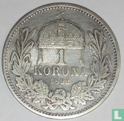 Ungarn 1 Korona 1892 - Bild 1