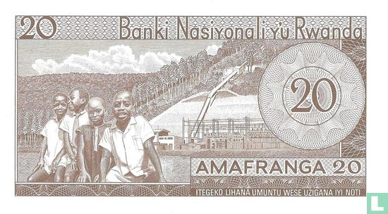 Rwanda 20 Francs 1969 - Image 2
