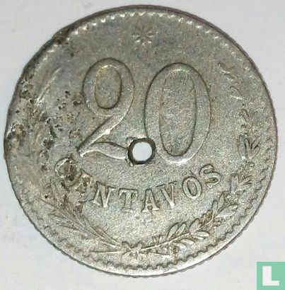 Paraguay 20 centavos 1900 - Image 2
