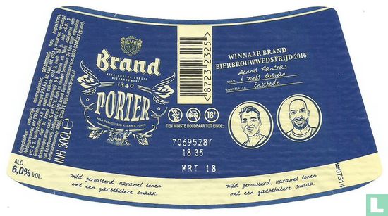 Brand Porter - Bierbrouwwedstrijd 2016