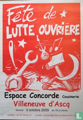 Fête de lutte ouvriëre Espace Concorde Villeneuve d'Ascq