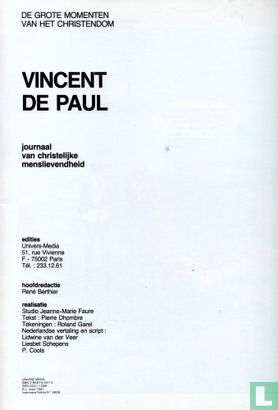 Vincent de Paul - Journaal van christelijke menslievendheid - Bild 3