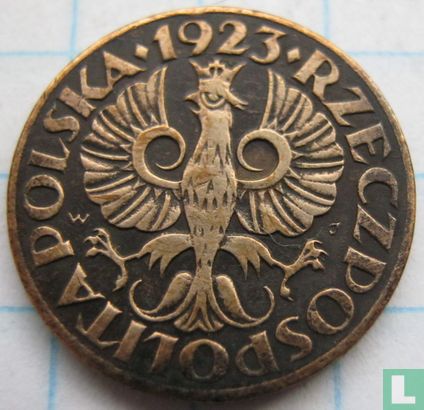 Pologne 1 grosz 1923 (bronze) - Image 1