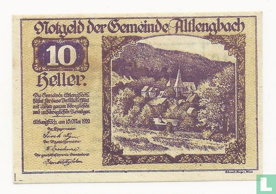 Altlengbach 10 Heller 1920  - Image 1