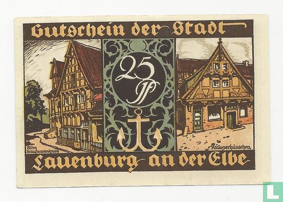 Lauenburg an der Elbe, Stadt - 25 Pfennig 1921 - Afbeelding 2