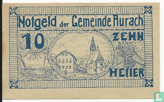 Aurach 10 Heller 1920  - Image 1