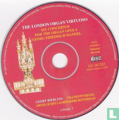 The London Organ Virtuoso: Händel 6 Concertos for the Organ, Opus 4 - Afbeelding 3