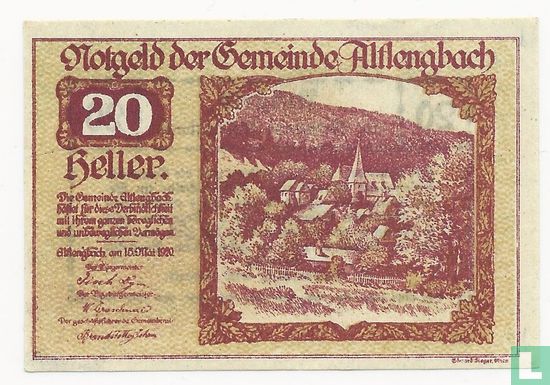 Altlengbach 20 Heller 1920  - Image 1
