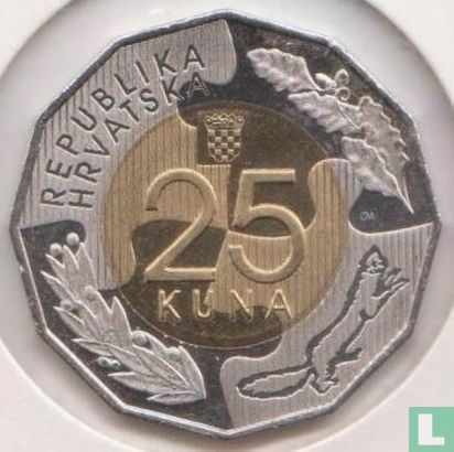 Kroatië 25 kuna 2017 "25th anniversary  Admission of the Republic of Croatia to membership in the United Nations" - Afbeelding 2