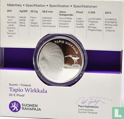 Finland 20 euro 2015 (PROOF) "100th anniversary of the birth and 30th anniversary of the death of Tapio Wirkkala" - Image 3