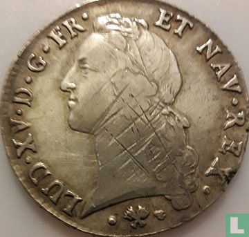 Frankrijk 1 écu 1765 (L) - Afbeelding 2