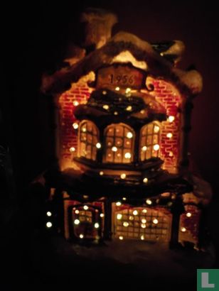 Kersthuisje met licht '1956' - Afbeelding 2