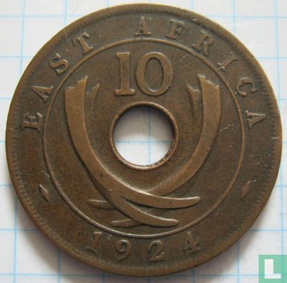Oost-Afrika 10 cents 1924 - Afbeelding 1